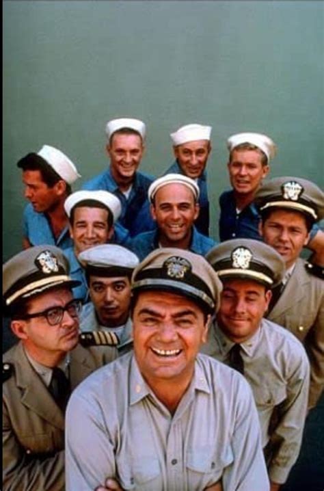 Ernest Borgnine heads the cast of McHale's Navy, 1964. Note a young ...