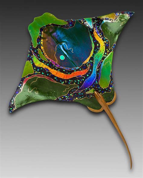 Eagle Ray by Karen Ehart (Art Glass Wall Sculpture) | Artful Home in ...