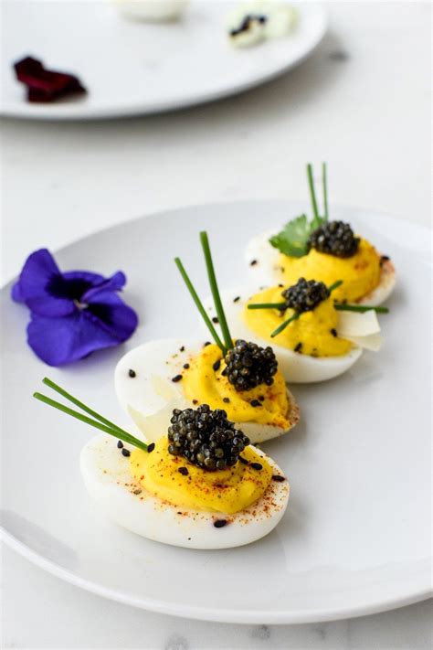 Deviled Eggs | Caviar recipes, Caviar appetizers, Birthday dinner recipes