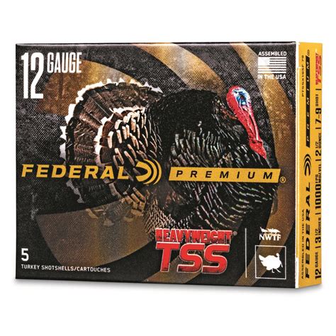 Federal Premium Heavyweight TSS, 12 Gauge, 3 1/2", 2 1/2 oz. Shotshells ...