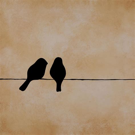 Birds On A Wire Painting by Jodi Leigh