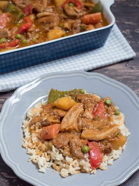 Pork Afritada with Fresh Tomatoes - Riverten Kitchen