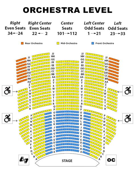 Seating Chart – Auditorium Theatre