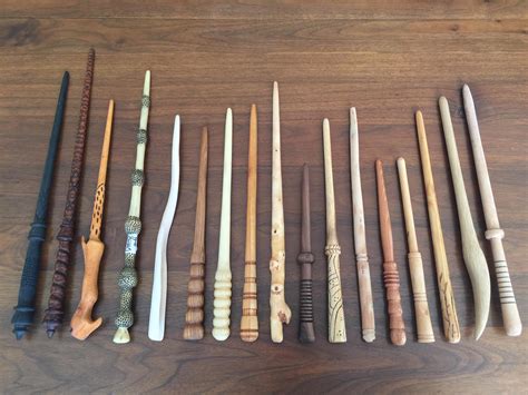 I made 17 Harry Potter wands each made of a different wood! I love how ...