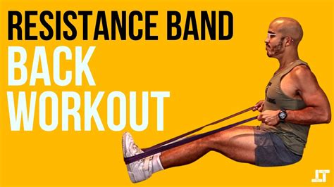 Resistance Band Back Workout | 4 Back Exercise | No Attachment - YouTube