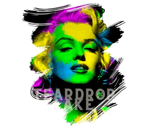 Marilyn Monroe Pop Art Transparent Background Clip Art Digital - Etsy