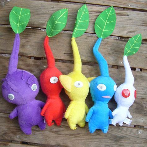 New 5PCS Nintendo Pikmin Plush Toy Yellow Red Blue Leaf Lovely Gift For ...