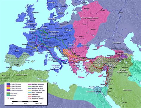 Maps of the First Crusade - Routes, Journeys and Leaders of First ...