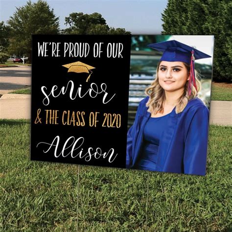 Proud of Our Senior Graduation Yard Sign | Shop Graduation Lawn Signs ...