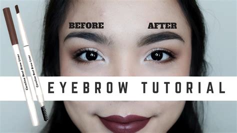 EYEBROW TUTORIAL FOR BEGINNERS | Careline Best Brow Liner Review - YouTube