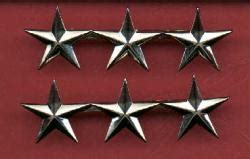 Pair of Three 3 Star General's Rank Insignia