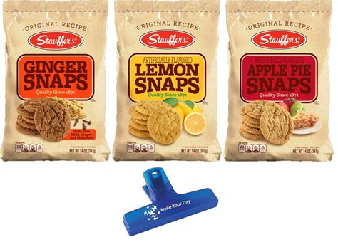 Buy Stauffer's Ginger Snaps, Lemon Snaps, and Apple Pie Snaps, One 14 ...