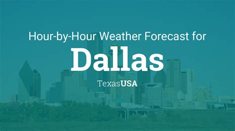 Hourly forecast for Dallas, Texas, USA