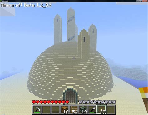 Minecraft Sand castle by wulfsige107 on DeviantArt