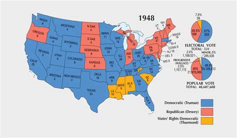 US Election of 1948 Map - GIS Geography