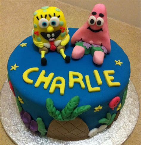 Spongebob Squarepants And Patrick Birthday Cake - CakeCentral.com