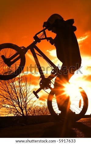 Boy On Bmx Silhouette Background Stock Photo 5917633 - Shutterstock