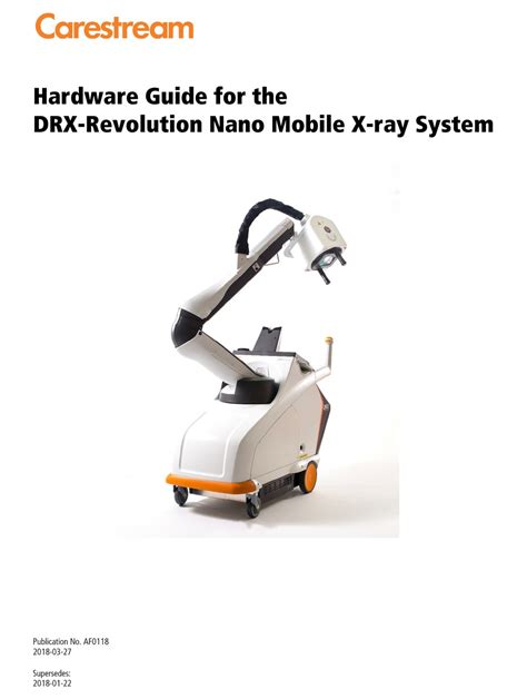 CARESTREAM DRX-REVOLUTION HARDWARE MANUAL Pdf Download | ManualsLib