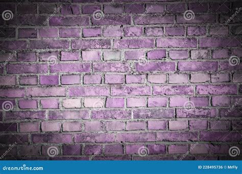 Purple Brick Wall Texture Background, Wallpaper Stock Photo - Image of ...