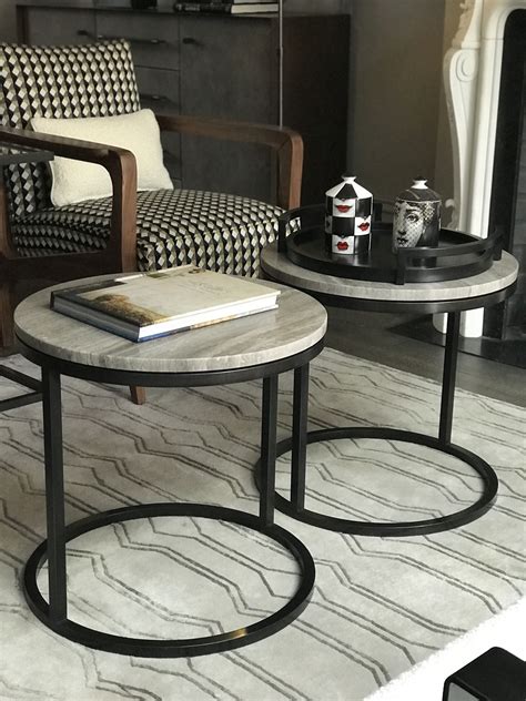 Nothing beats the elegance of a round coffee table. The Diana table has ...