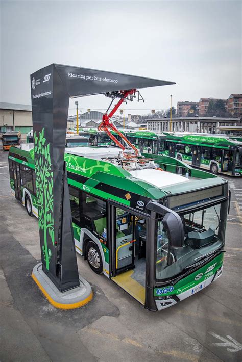 Fast charging stations for electric buses installed in Milan. 170 e ...