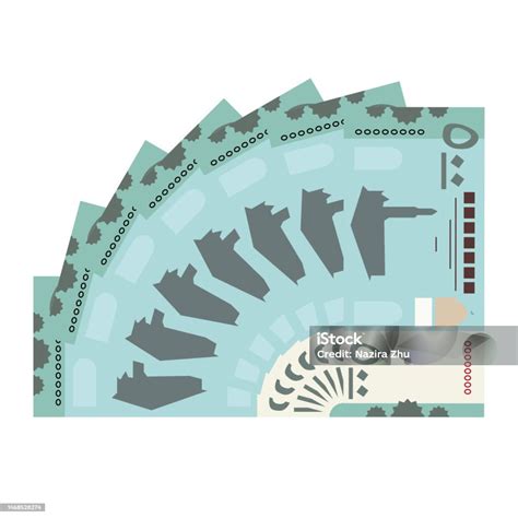 Yemeni Rial Vector Illustration Yemen Money Set Bundle Banknotes Paper ...