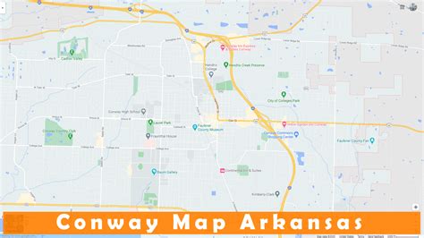 Conway Arkansas Map