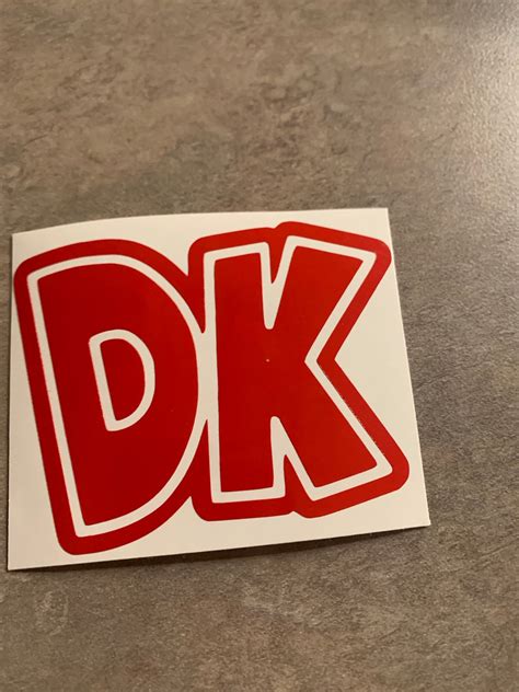 Donkey Kong Inspired DK Logo Vinyl Decal - Etsy