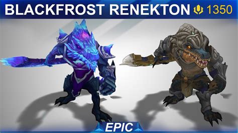 Blackfrost Renekton Detailed Skin Comparison and Spotlight 2020 ...