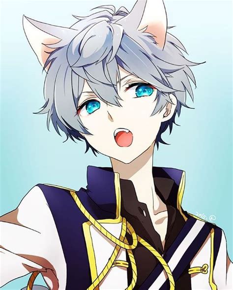 Anime boy with cat ears: | Anime cat boy, Wolf boy anime, Anime