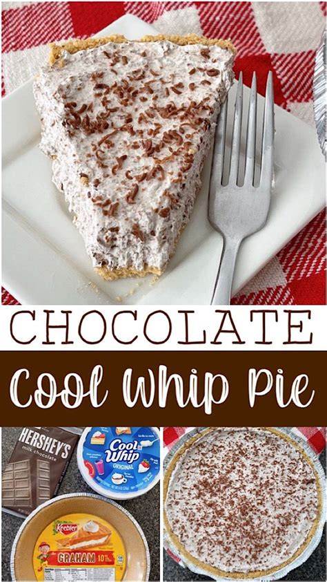 This easy no bake Chocolate Cool Whip Pie is made with only three ...