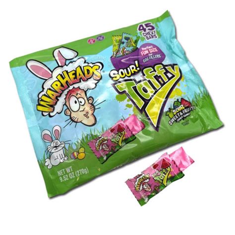 Warheads Sour Taffy Easter 12x9.5oz - Pacific Candy Wholesale