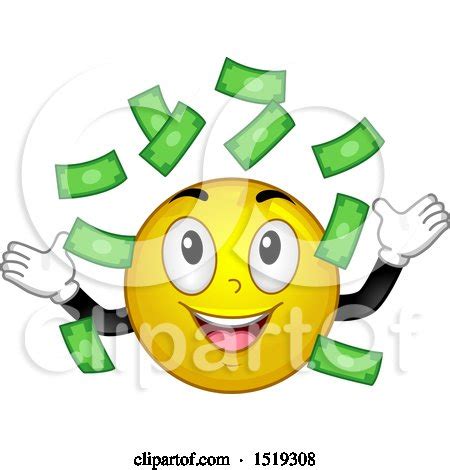 Yellow Smiley Emoji Making It Rain Money Posters, Art Prints by ...