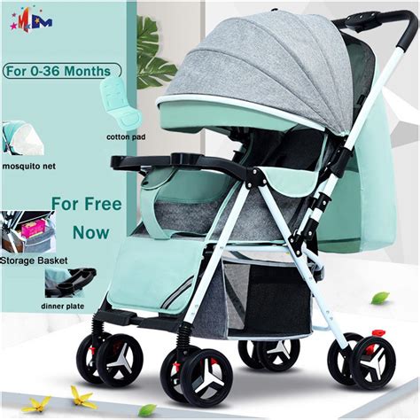 Megamall Baby Stroller Toddler Walker Foldable Washable Plate 2-way ...