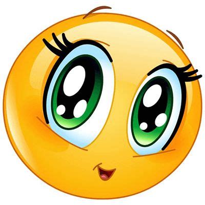 This adorable emoji has huge lovely green eyes you use to get someone's ...