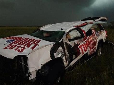 Hunters become the hunted: The Weather Channel's SUV slung by tornado ...