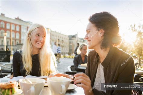 Teenage friends smiling — leisure activity, 16 17 years - Stock Photo ...