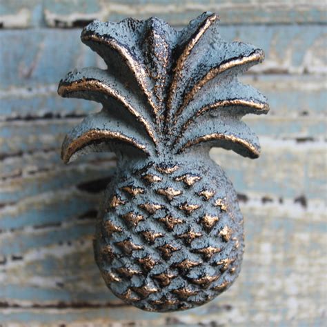 White Washed Pineapple Figure- Tropical Pineapple Decor - California ...