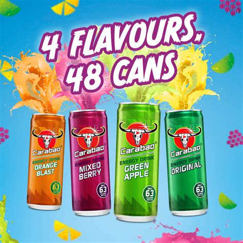 Carabao Energy Drink Party Pack - 48 x 330ml Cans | Free UK Delivery