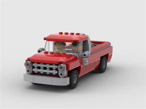 LEGO MOC Red vintage pickup by BrickAA | Rebrickable - Build with LEGO