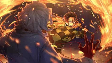 Tanjiro Vs Rui Demon Slayer Live Wallpaper - MoeWalls