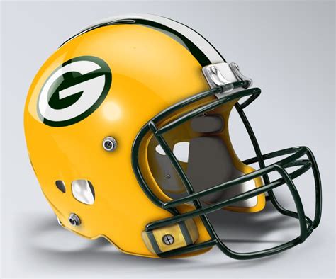 Green Bay Packers Throwback Helmet | Green bay packers helmet, Football ...