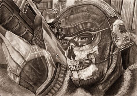 Call Of Duty Ghosts Drawing at GetDrawings | Free download