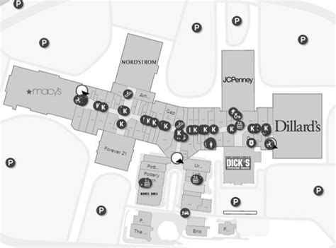 Woodland Mall Store Map - California southern Map