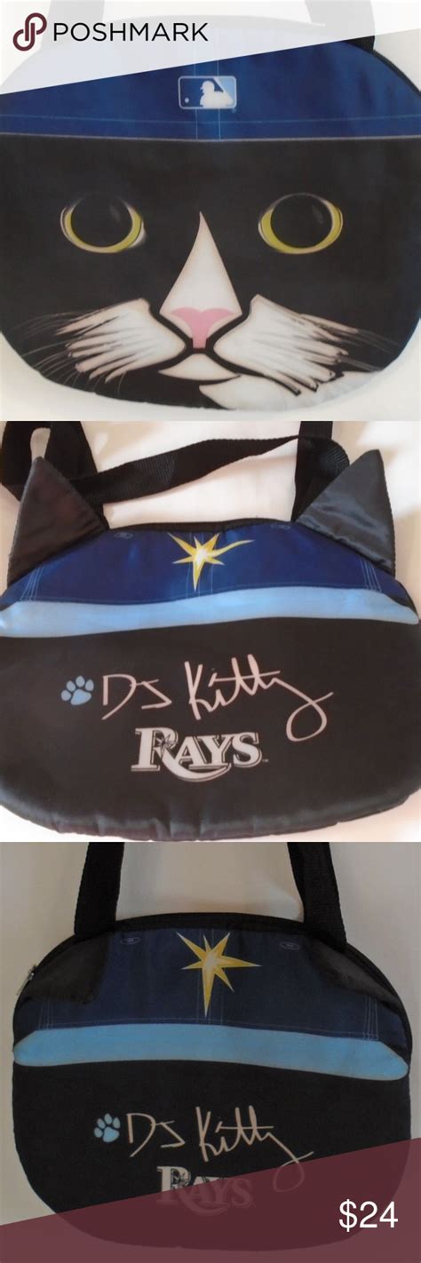 Tampa Bay Rays DJ Kitty Mascot Cat Head Purse Bag | Dj kitty, Tampa bay ...