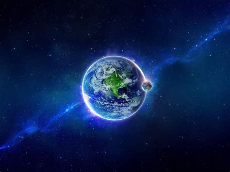 Protect Our Beautiful Earth-Universe space HD Desk.., earth ...