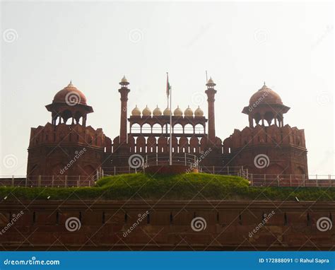 Colourful Old Architecture Inside Red Fort in Delhi India, Famous Red ...