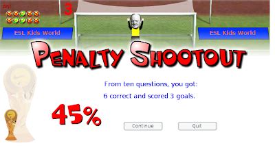 Anthony : Penalty shootout game.