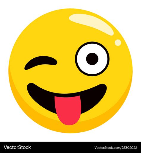 Positive emotion emoji symbol accessory Royalty Free Vector