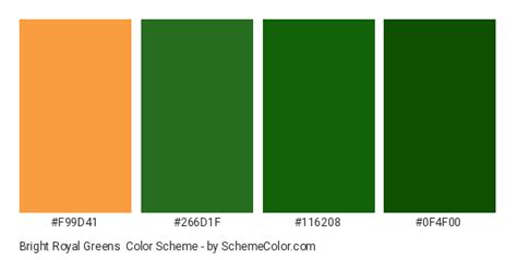 Bright Royal Greens Color Scheme » Green » SchemeColor.com